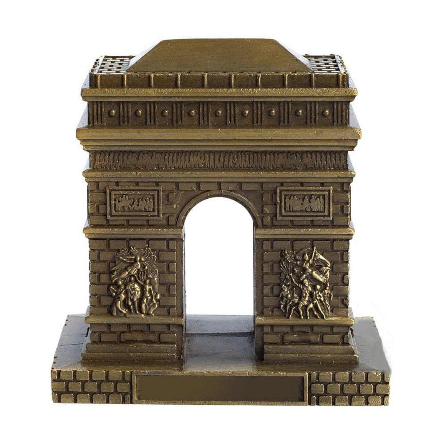Metal Paris Arch of Triumph Statue Figurine Home Desktop Décor Souvenir Artificial World Famous