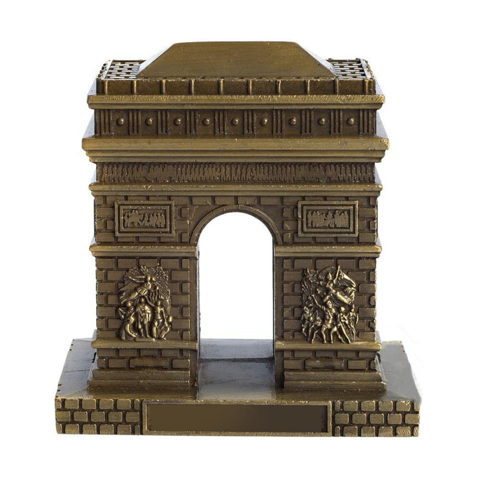 Metal Paris Arch of Triumph Statue Figurine Home Desktop Décor Souvenir Artificial World Famous