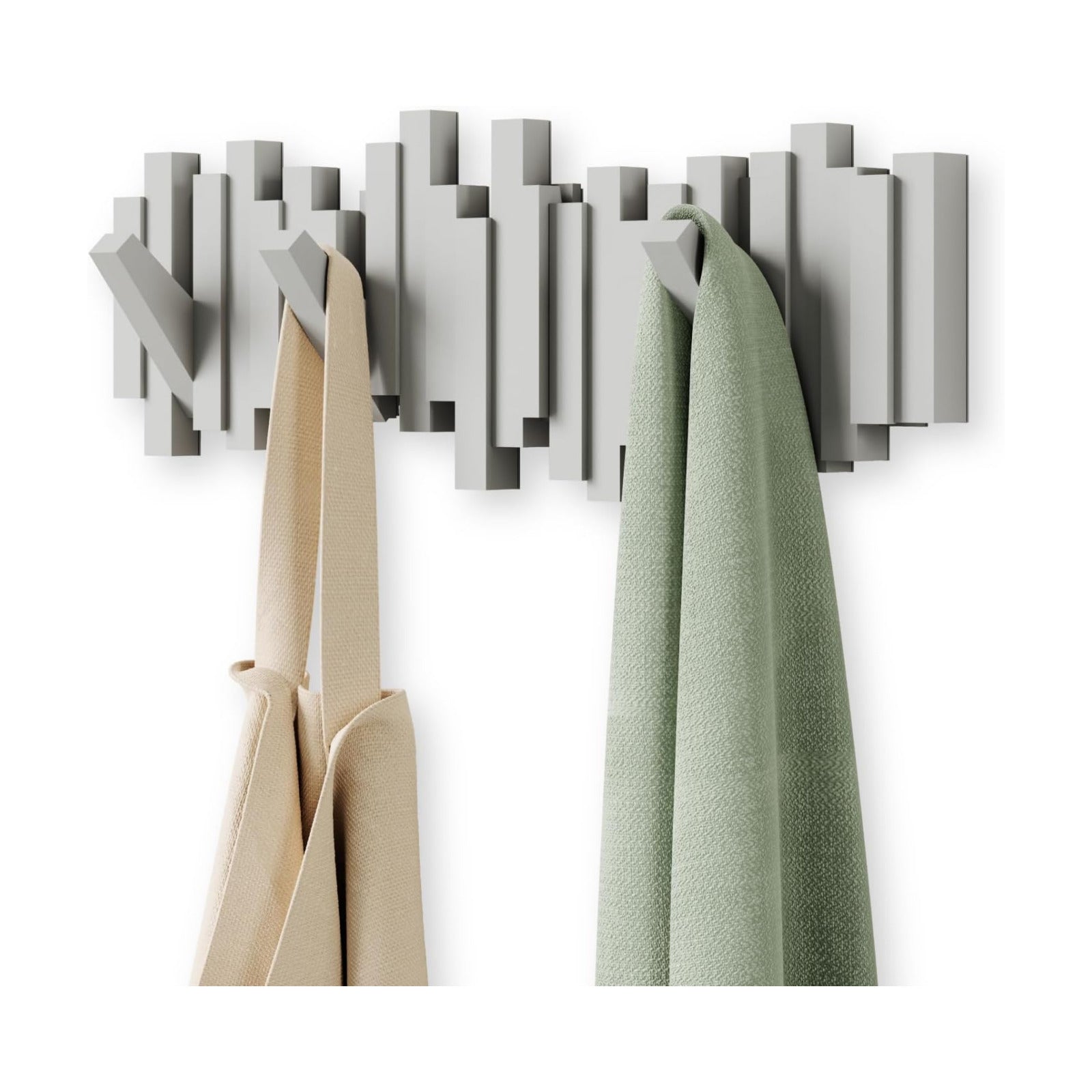 Space-Saving Storage Organizer / Gray / 5-hook