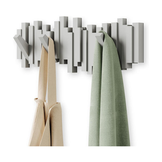 Space-Saving Storage Organizer / Gray / 5-hook
