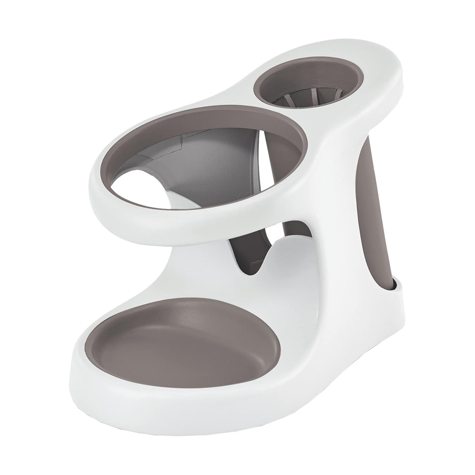 Polder White/Gray Style and Store Bathroom Accessory