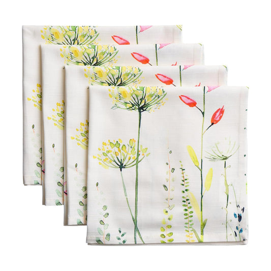 Maison d' Hermine Cloth Napkins Set of 4 Reusable 100% Cotton (20" x 20") | Everyday Square Napkins Cloth Washable