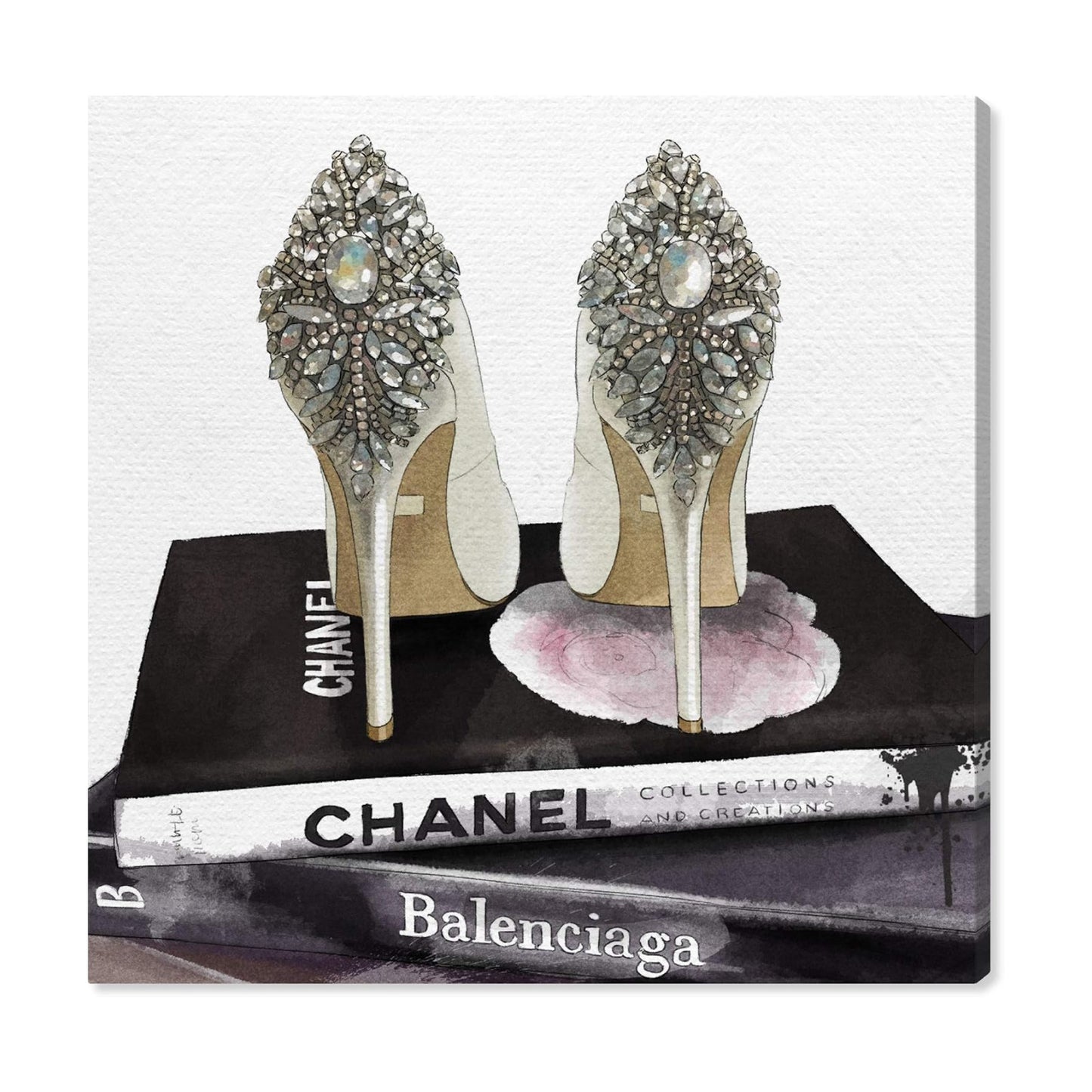 The Oliver Gal Artist Co. Fashion and Glam Wall Art / 20"L x 20"W / Canvas Print / Black / 20 x 20