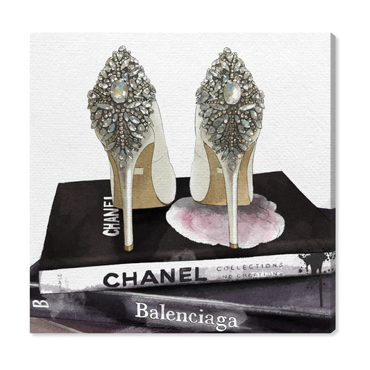 The Oliver Gal Artist Co. Fashion and Glam Wall Art / 20"L x 20"W / Canvas Print / Black / 20 x 20