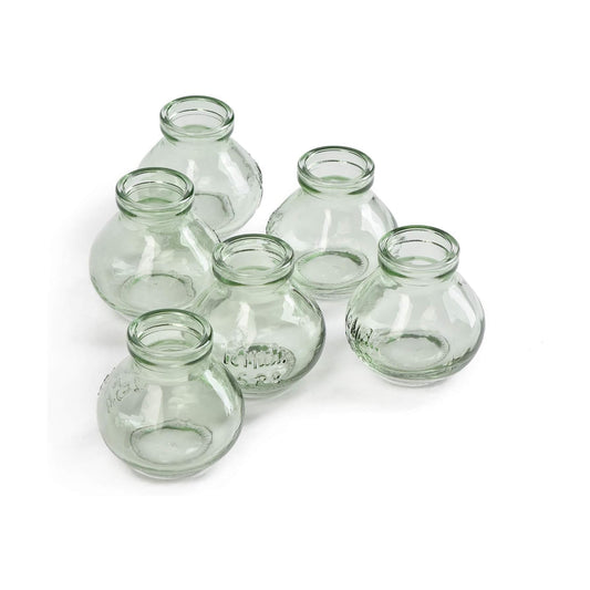 Mini Glass Le Midi Bell Bud Vase / Twin / Green