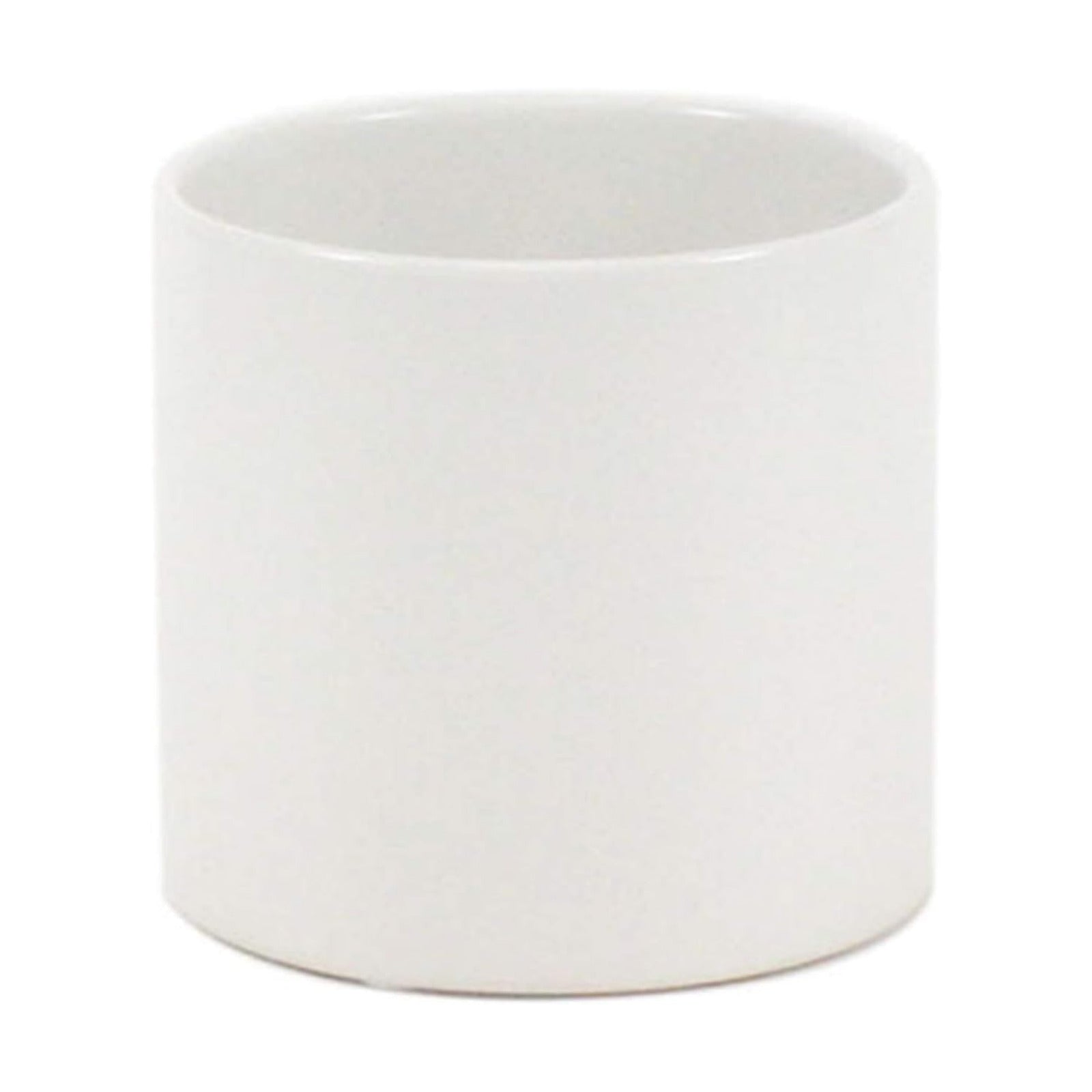 Matte Ceramic Cylinder Vase Width 6.5" Height 6 / 6.5 x 6 / H / White