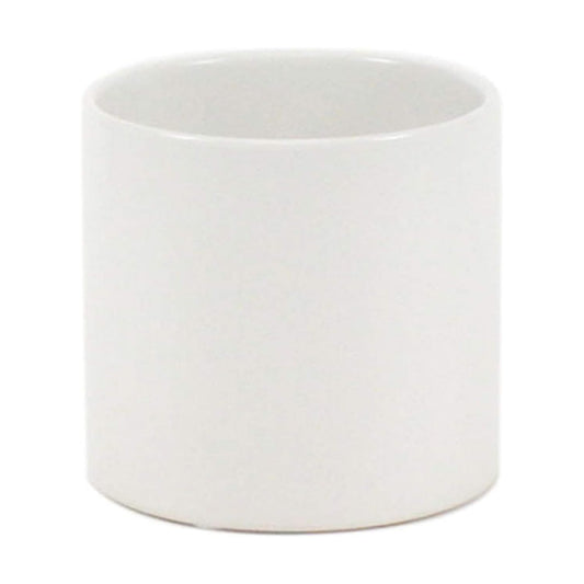 Matte Ceramic Cylinder Vase Width 6.5" Height 6 / 6.5 x 6 / H / White