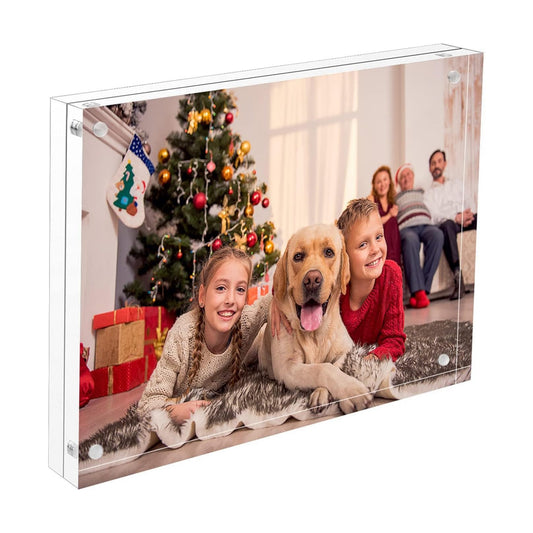 NIUBEE 8.5x11 Picture Frame, Clear Certificate Document Photo Frame | Shatterproof &Safe, 95% High Transparency, UV