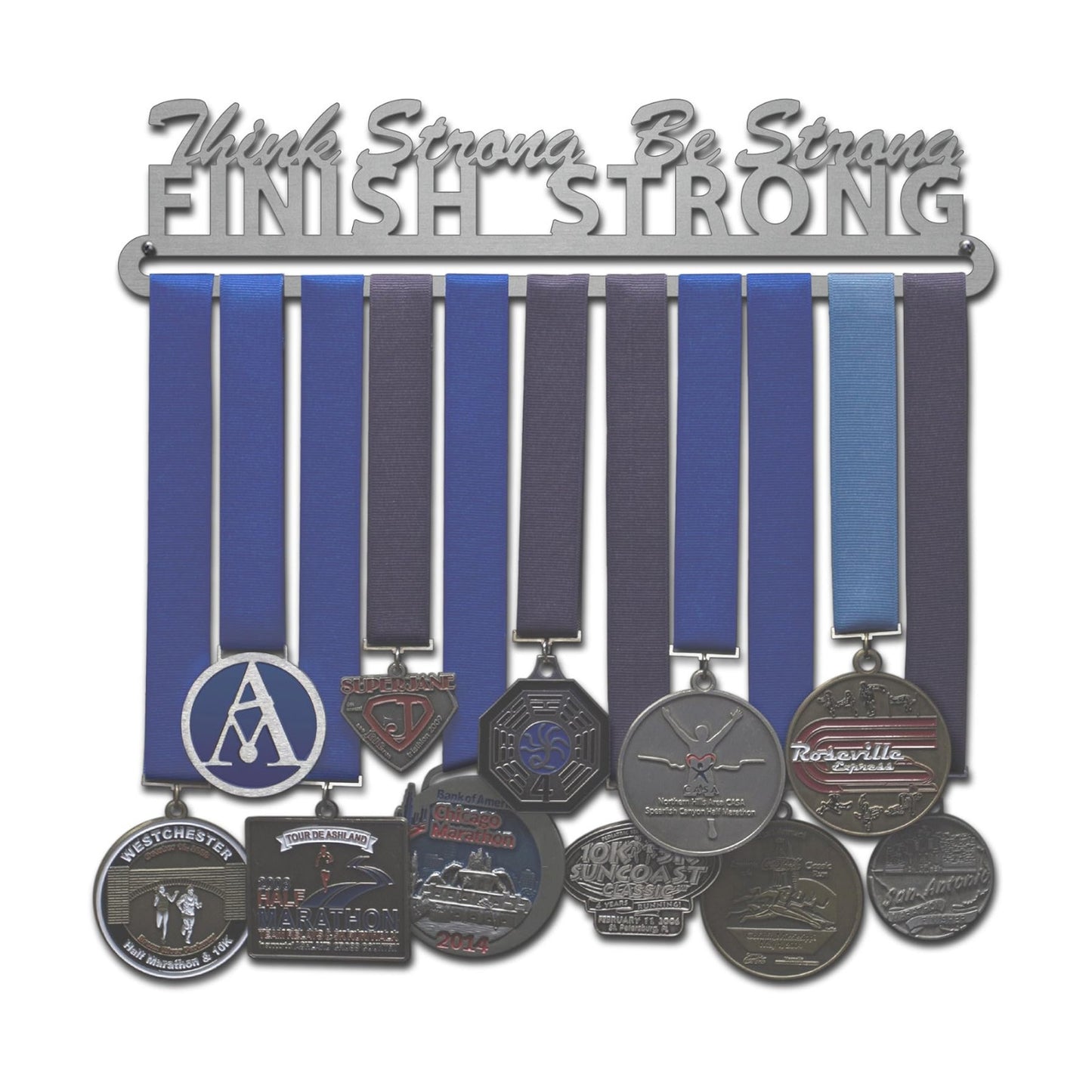 Allied Medal Hangers - Think Strong, Be Strong, Finish Strong - Multiple Variations Offered - Medal Award Holder