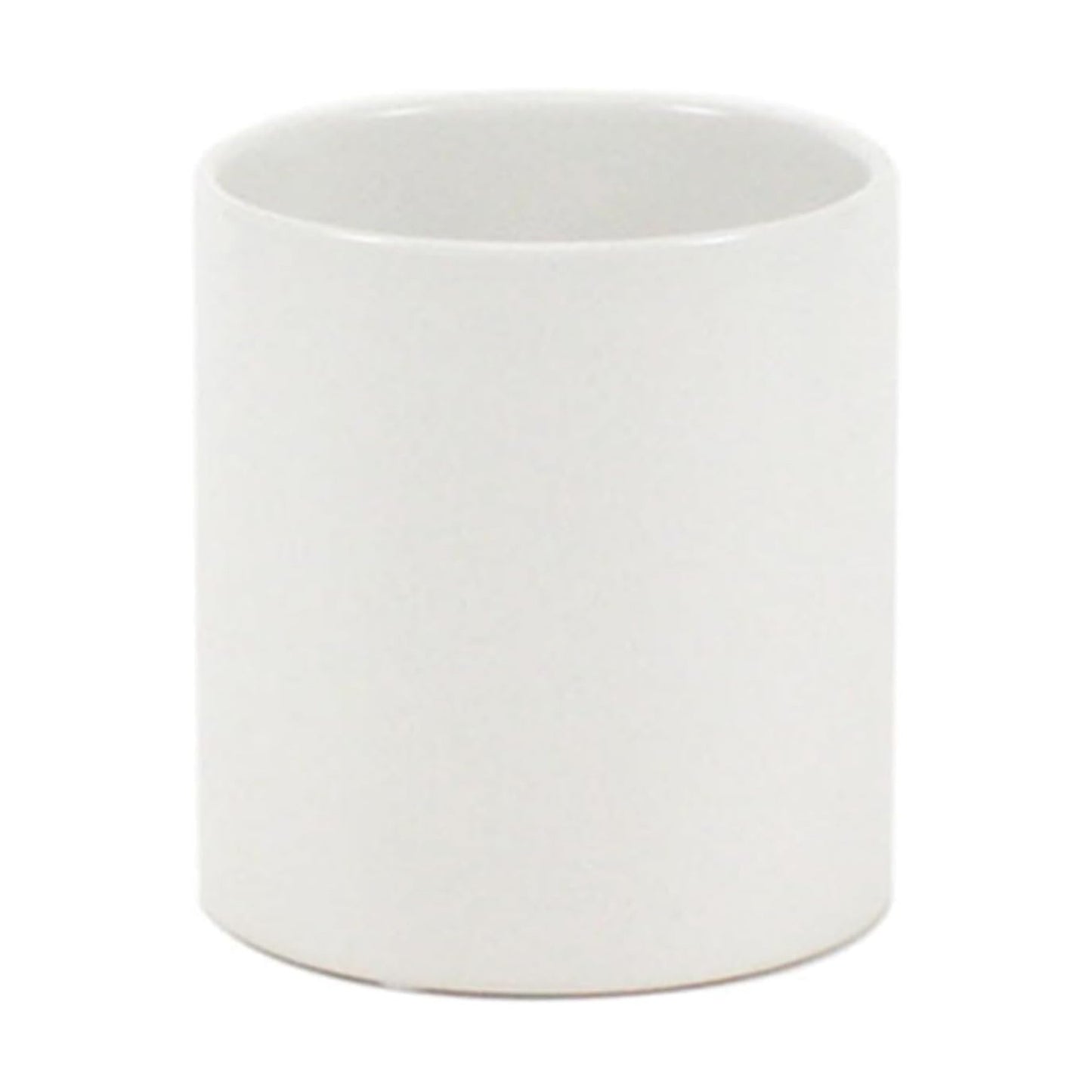 Matte Ceramic Cylinder Vase Width 3.75" Height 4 / 3.75 x 4 / H / White