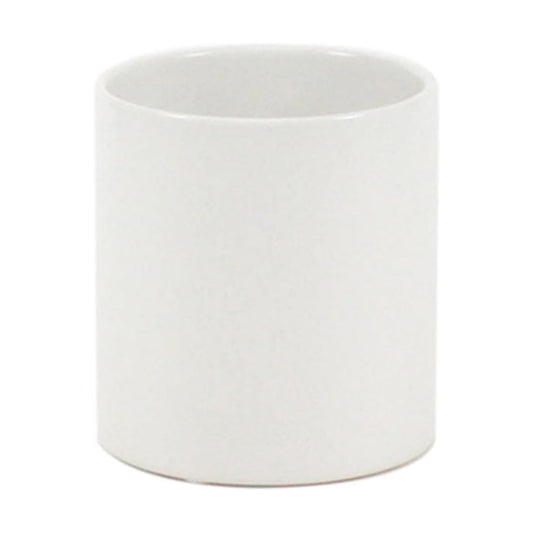 Matte Ceramic Cylinder Vase Width 3.75" Height 4 / 3.75 x 4 / H / White