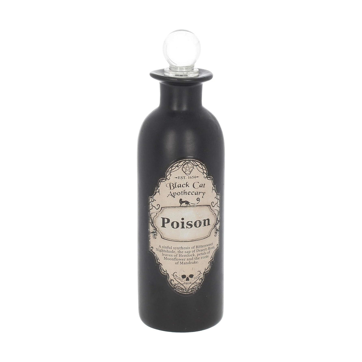 Nemesis Now Poison Potion Bottle 20cm Black