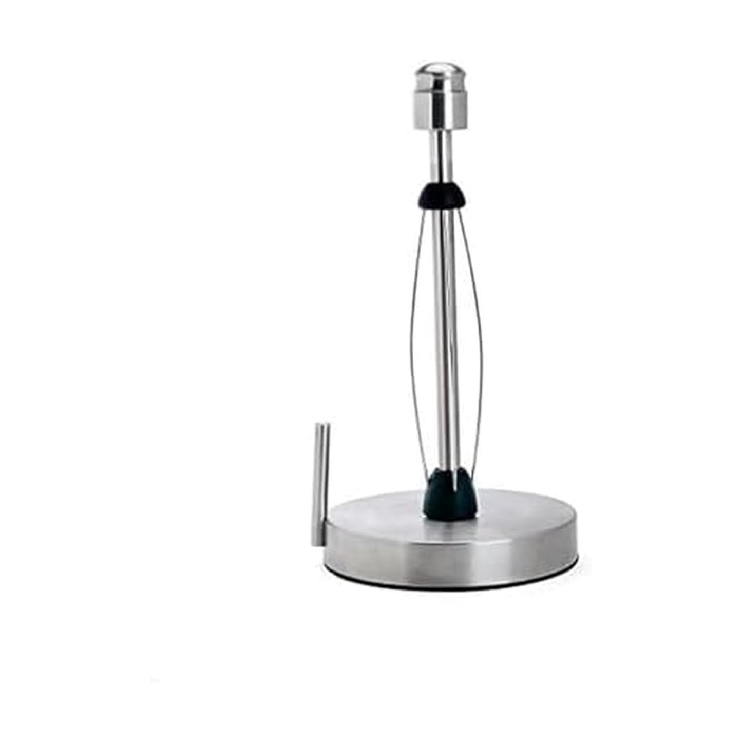 Kamenstein Paper Towel Holder Countertop with Patented Perfect Tear Technology - Brushed Stainless Steel, Weighted