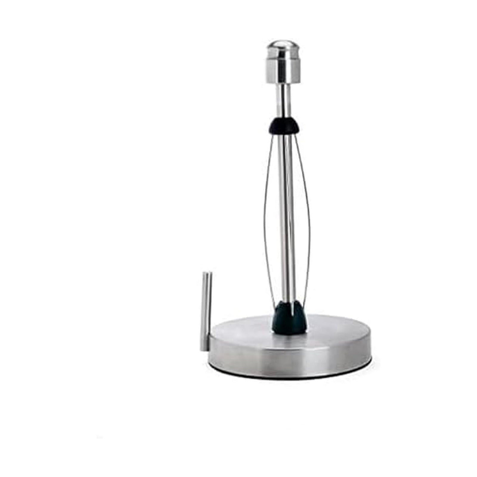 Kamenstein Paper Towel Holder Countertop with Patented Perfect Tear Technology - Brushed Stainless Steel, Weighted