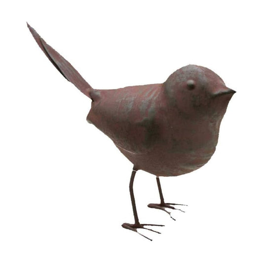 Decorative Small Songbird Song Bird Statue Figurine Home Décor / Ser of 1 / Brown / 5.5 x 4 x 2