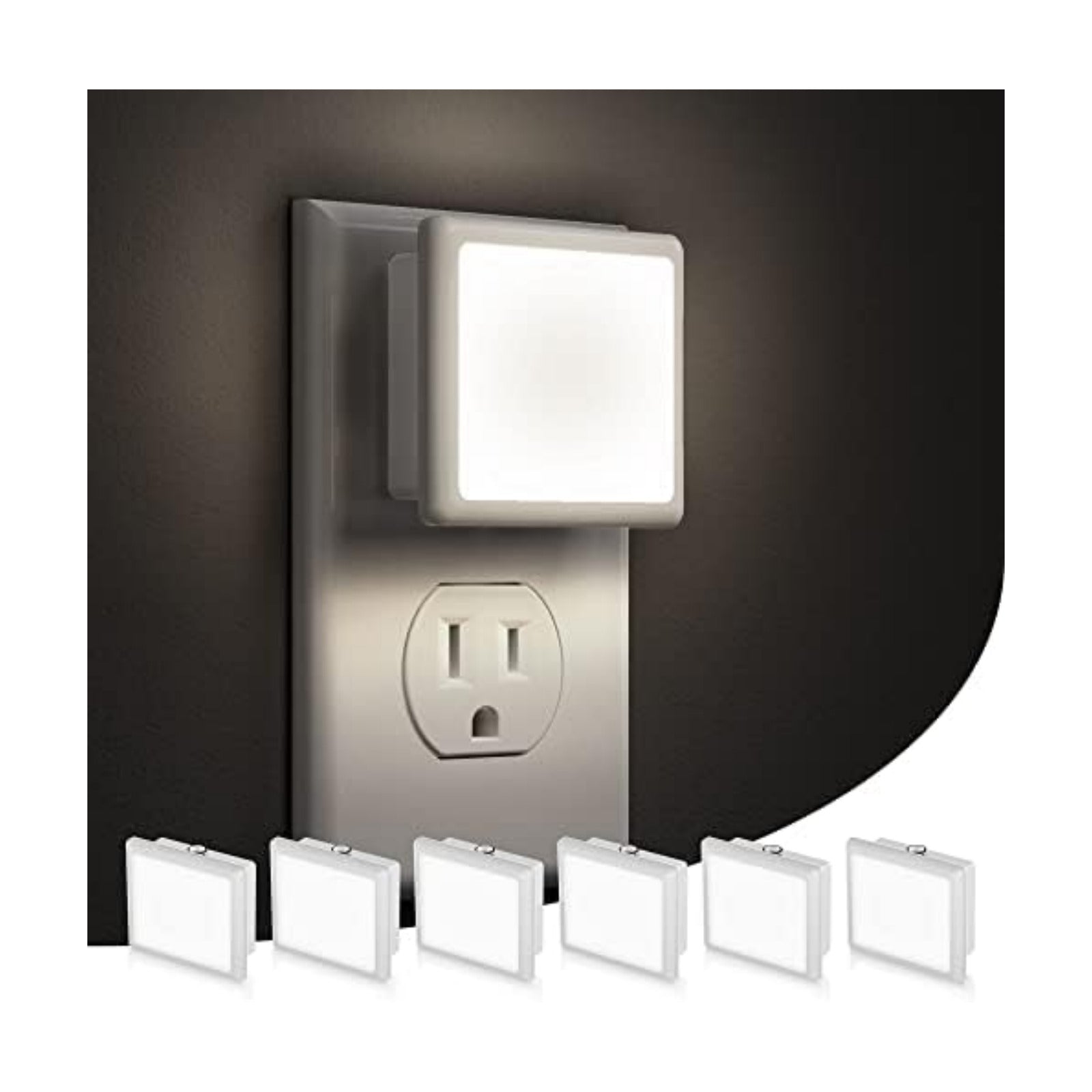L LOHAS LED Night Light,Night Lights Plug into Wall, Dusk-to-Dawn Sensor
