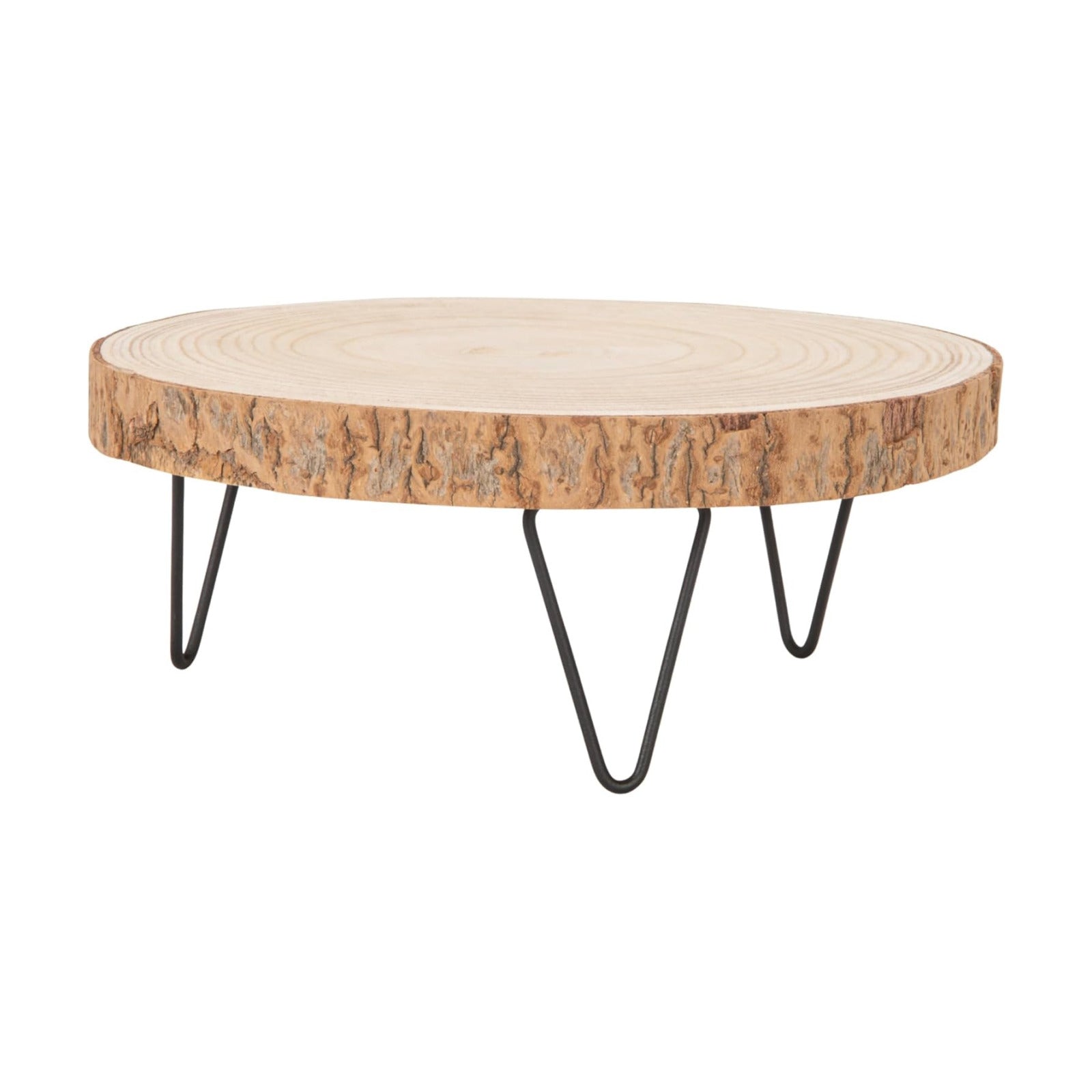 Large Paulownia Wood Pedestal / Raw Finish / Set of 11