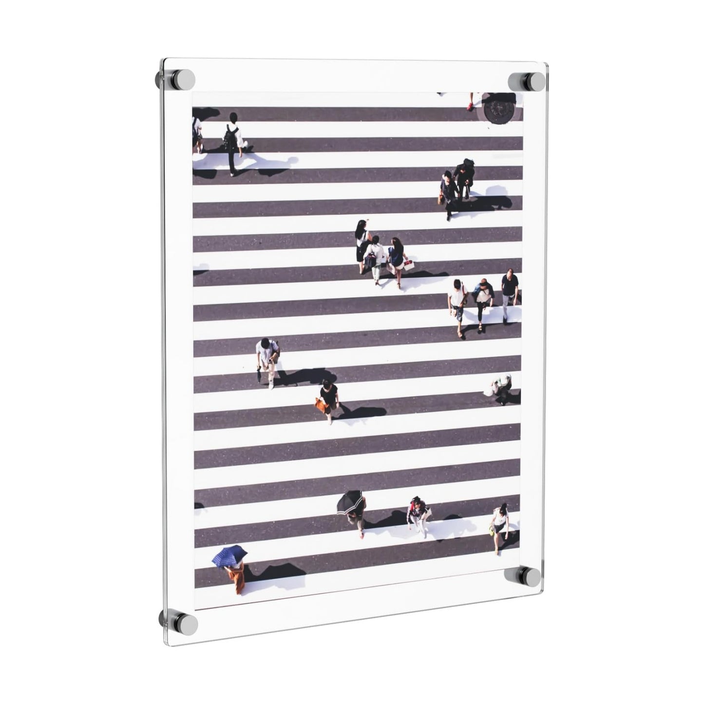 NIUBEE 16x20 Clear Acrylic Wall Mount Floating Frameless Picture Frame | Full Frame is 18.5x22.5 inch Up to 16x20 Photo