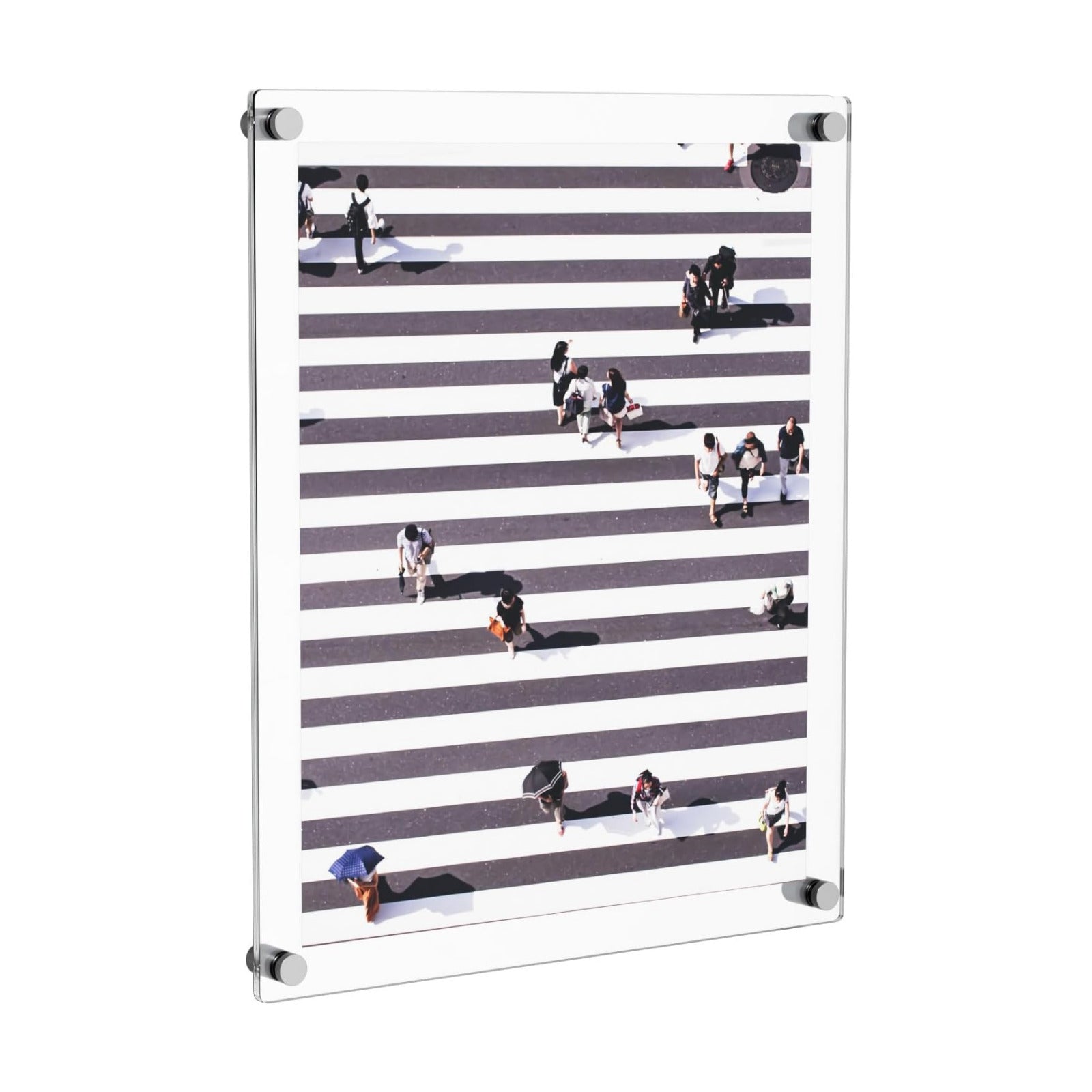 NIUBEE 16x20 Clear Acrylic Wall Mount Floating Frameless Picture Frame | Full Frame is 18.5x22.5 inch Up to 16x20 Photo