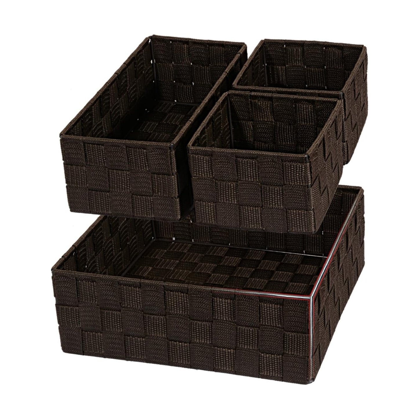 Woven Storage Baskets for Organizing / Brown