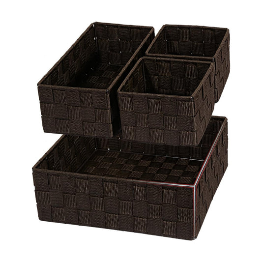 Woven Storage Baskets for Organizing / Brown