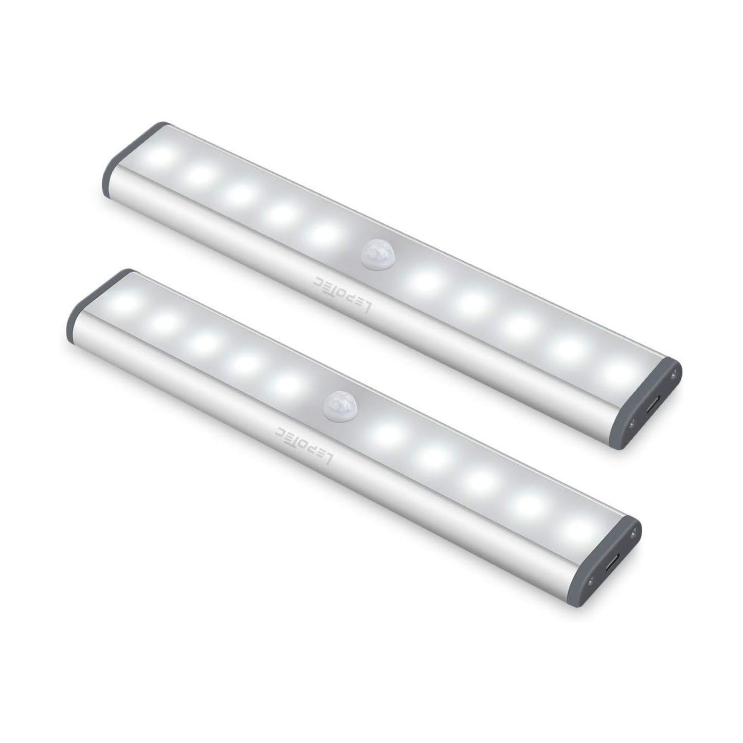 Wireless Motion Sensor Cabinet Lights 10-LED USB Rechargeable Closet Lights LED Under Cabinet Lighting for