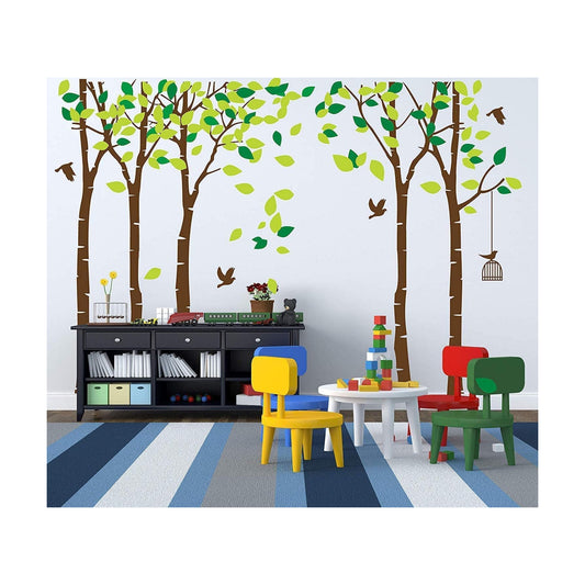 Giant Jungle Tree Wall Decal Tree Wall Sticker Removable Vinyl Sticker Mural Art Room Nursery