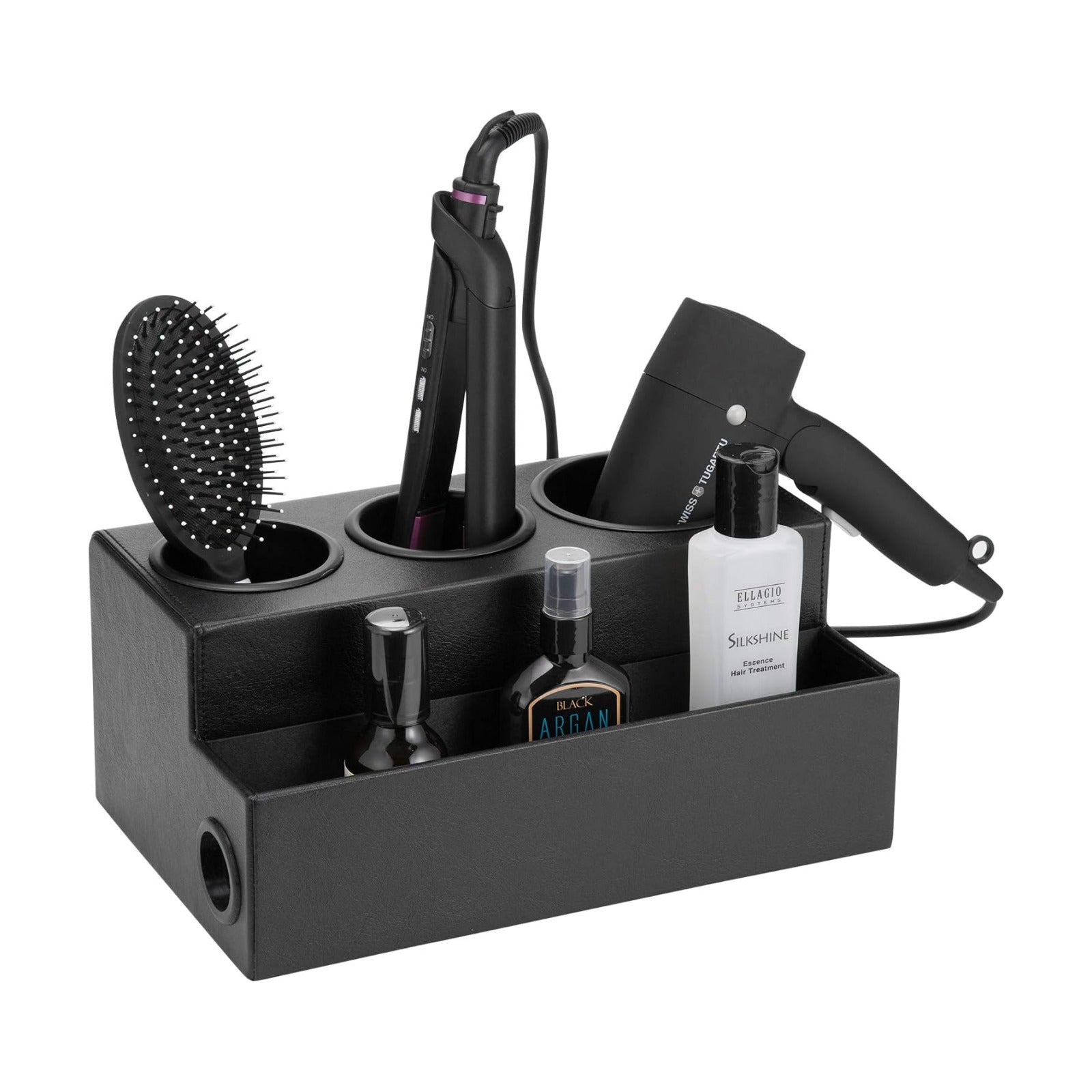 Hair Dryer Holder Hair Tool and Styling Organizer, Bathroom Countertop Blow Dryer Organizer, Vanity Storage Stand for