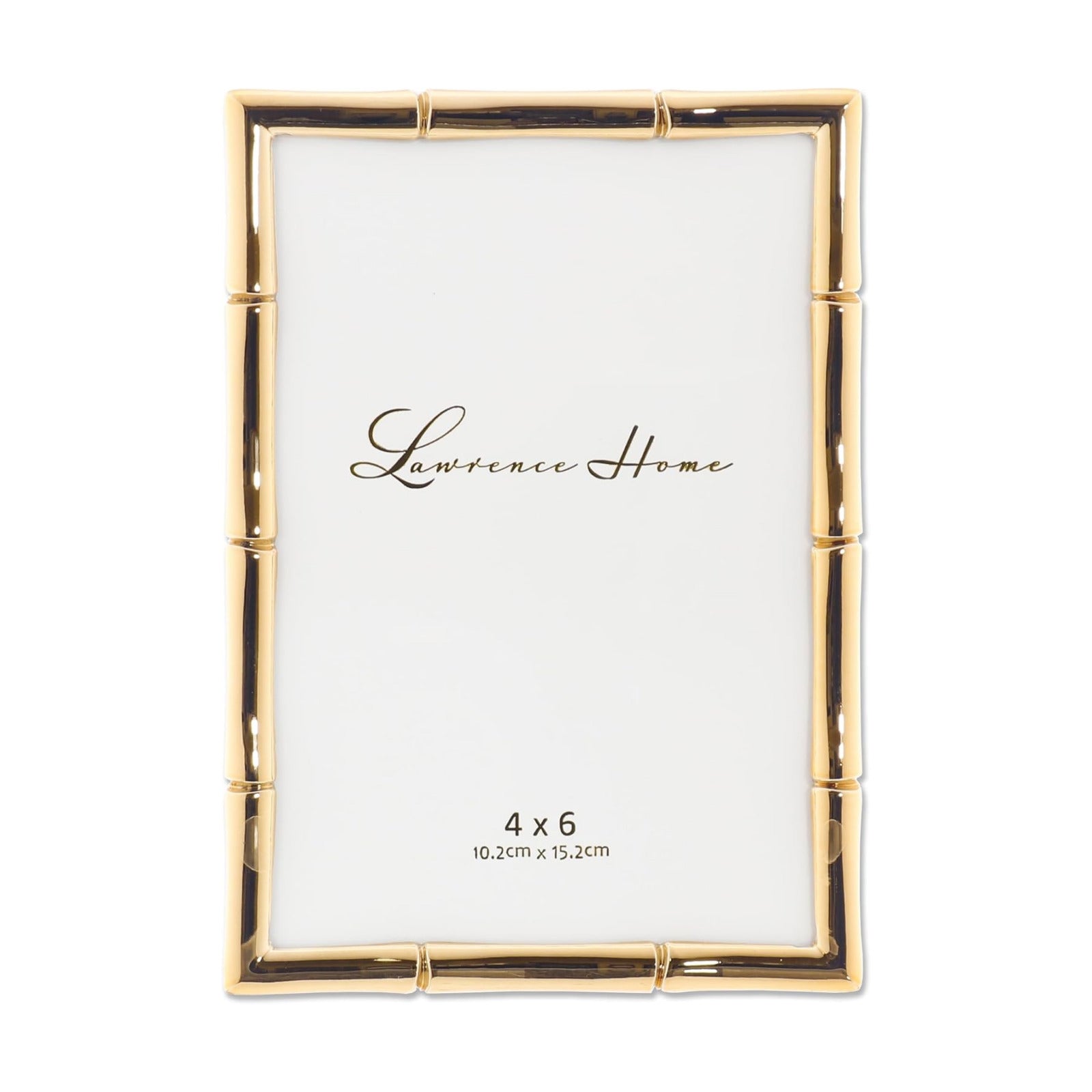 Lawrence 712246 4- W x 6- H Metal Picture Frame / Gold / 4 x 6 / Single
