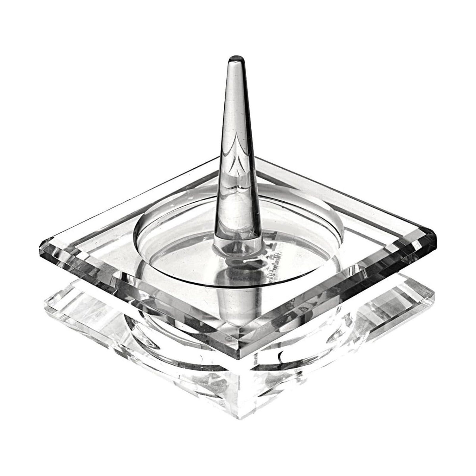 H&D Square Crystal Glass Ring Holder for Jewelry / Clear_square1