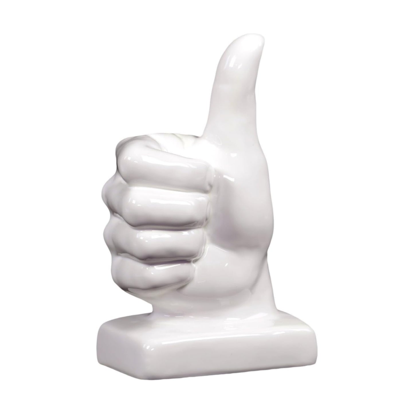 Modern Gloss Finish Ceramic Figurines / 6.00 x 4.50 x 11.00 / H / White