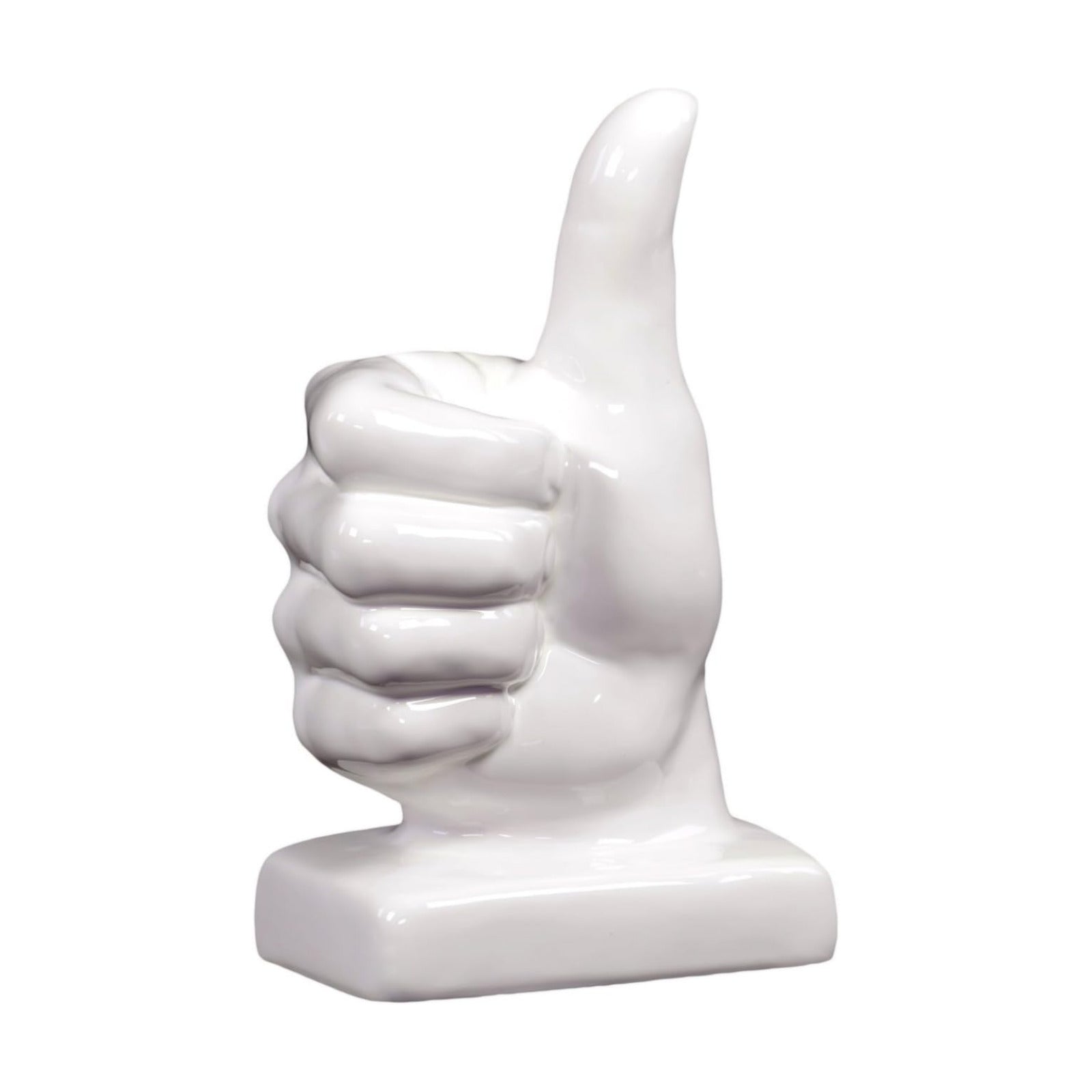 Modern Gloss Finish Ceramic Figurines / 6.00 x 4.50 x 11.00 / H / White