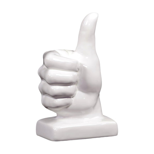 Modern Gloss Finish Ceramic Figurines / 6.00 x 4.50 x 11.00 / H / White