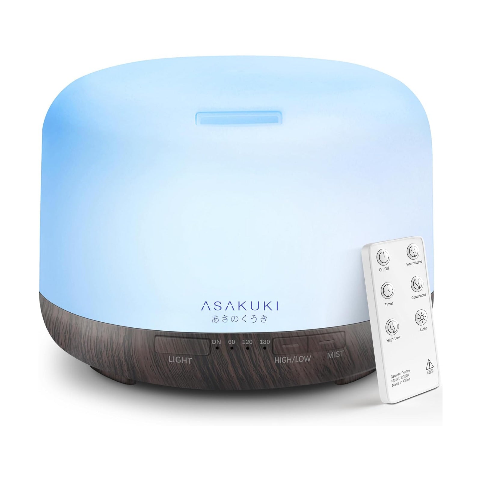 ASAKUKI Essential Oil Diffuser for Home, 500ML Aromatherapy Humidifier