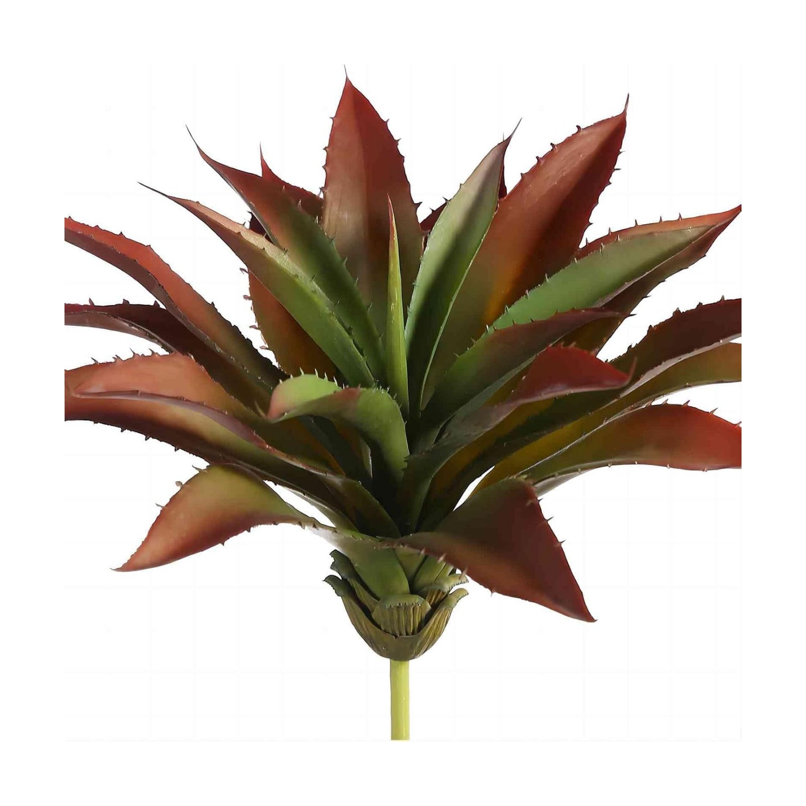 Large Artificial Succulents Aloe Plants Real Touch Fake Flowers Unpotted / Red
