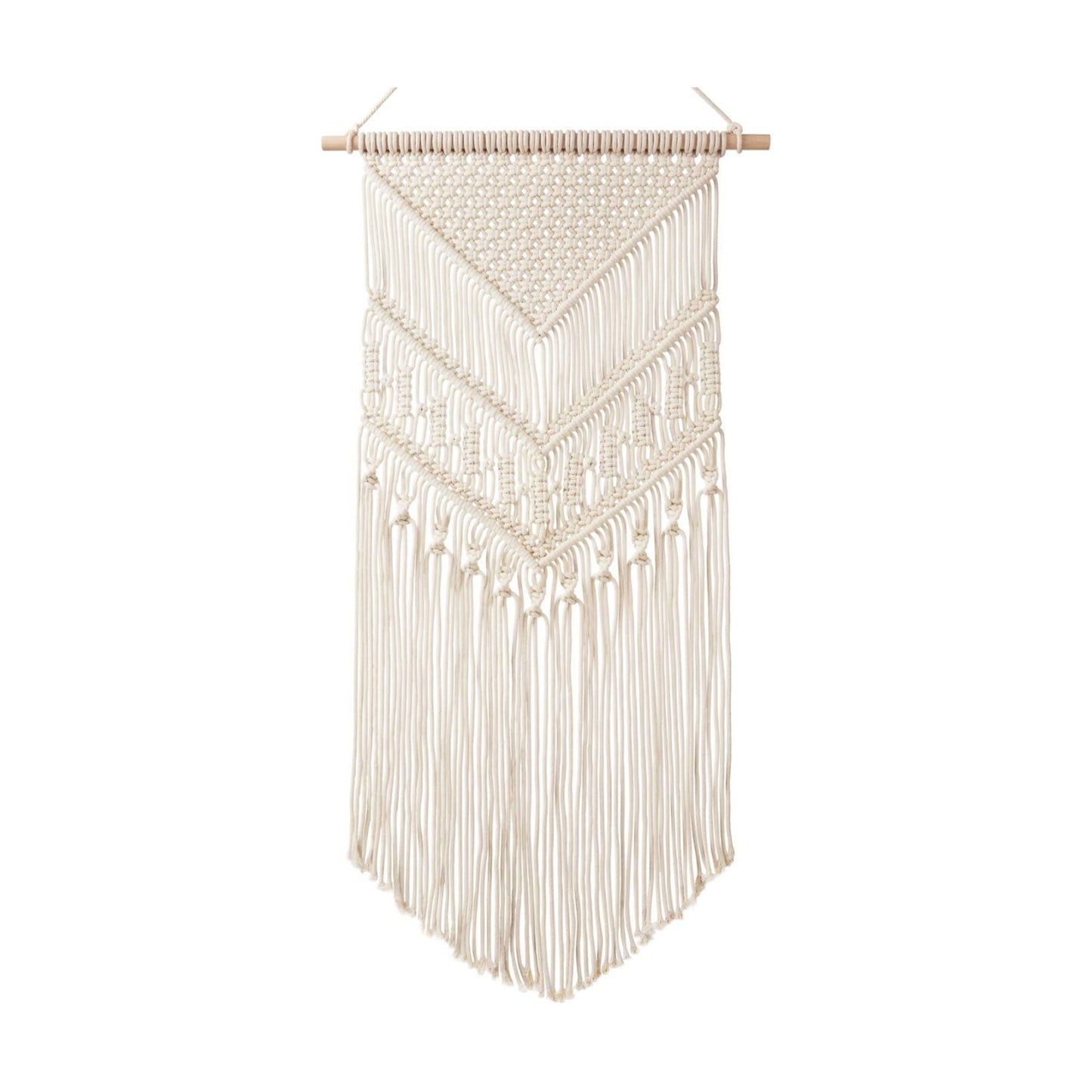 Macrame Wall Hanging Art Woven Boho Home Décor / Ivory