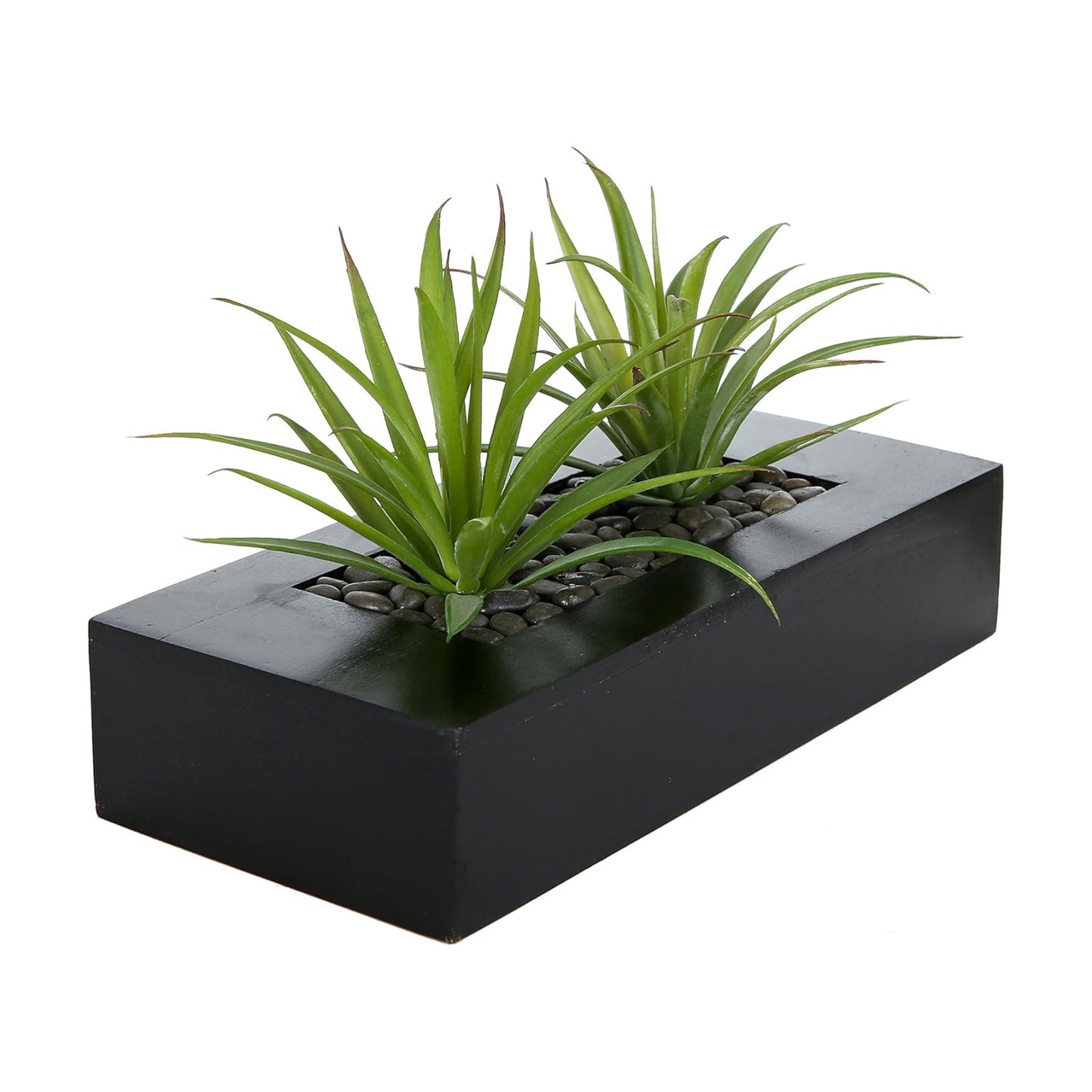Faux Plants Indoor for Tabletop / Black / 9.5 Inch / 10 Inch