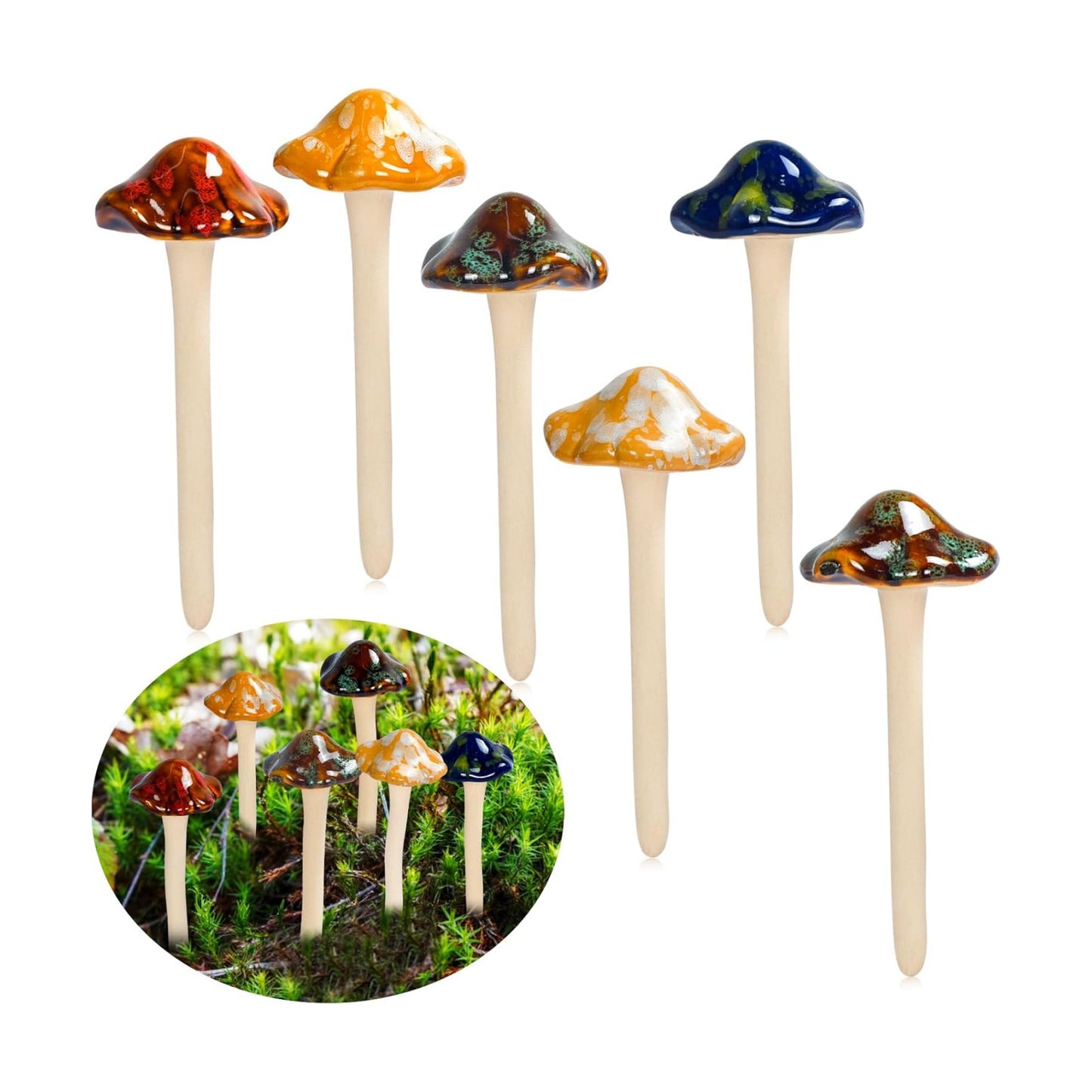 Garden Decor Mushrooms / Ceramic Mushroom