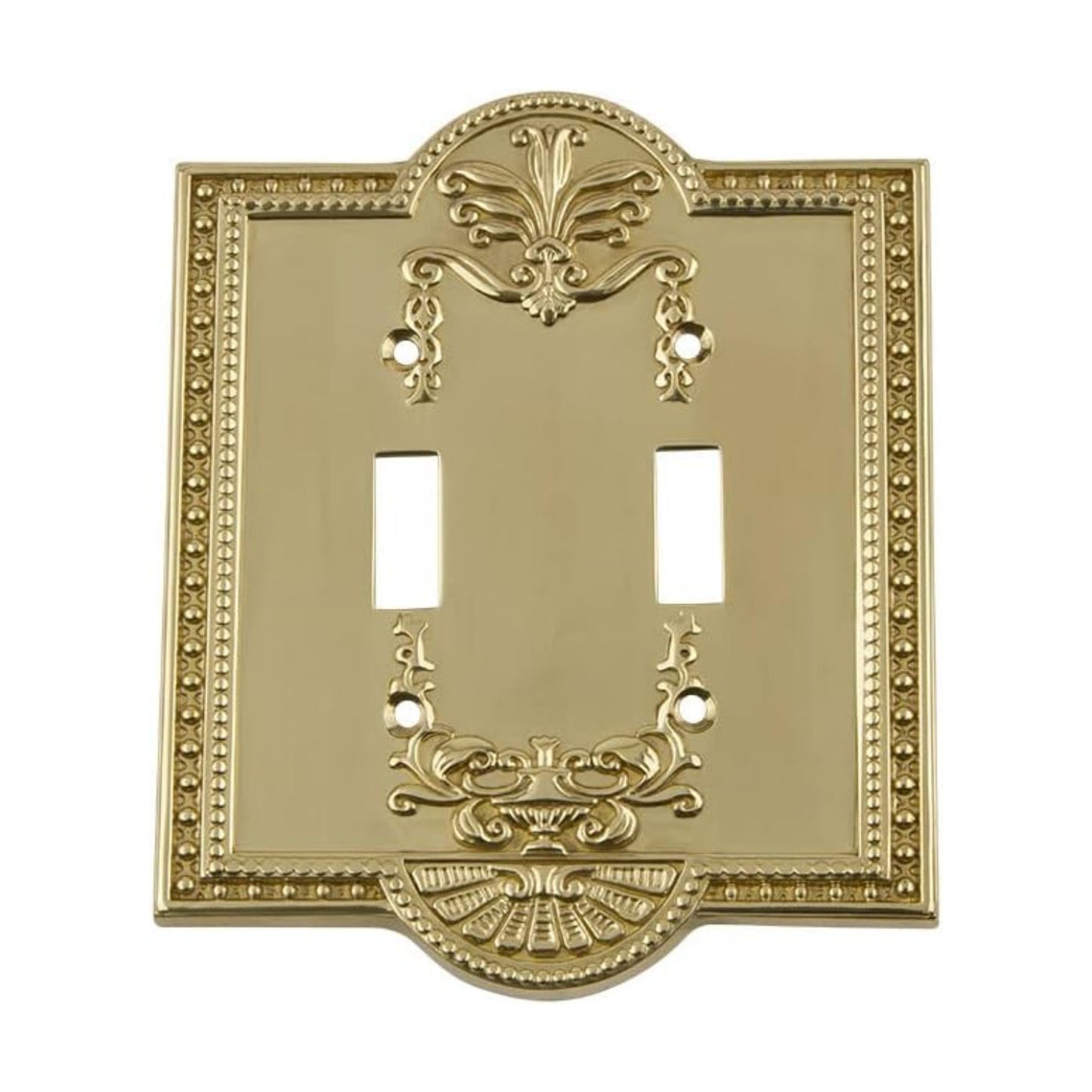 Nostalgic Warehouse Meadows Light Switch Cover Plate, Polished Brass