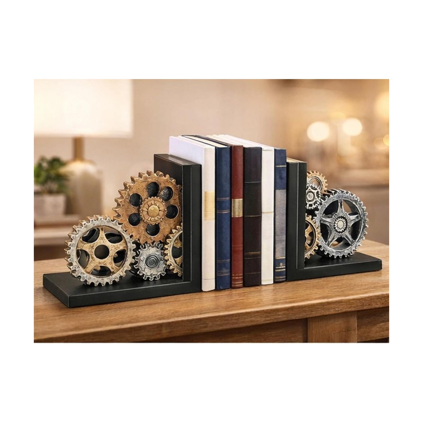 Steampunk Book Ends / Bronze