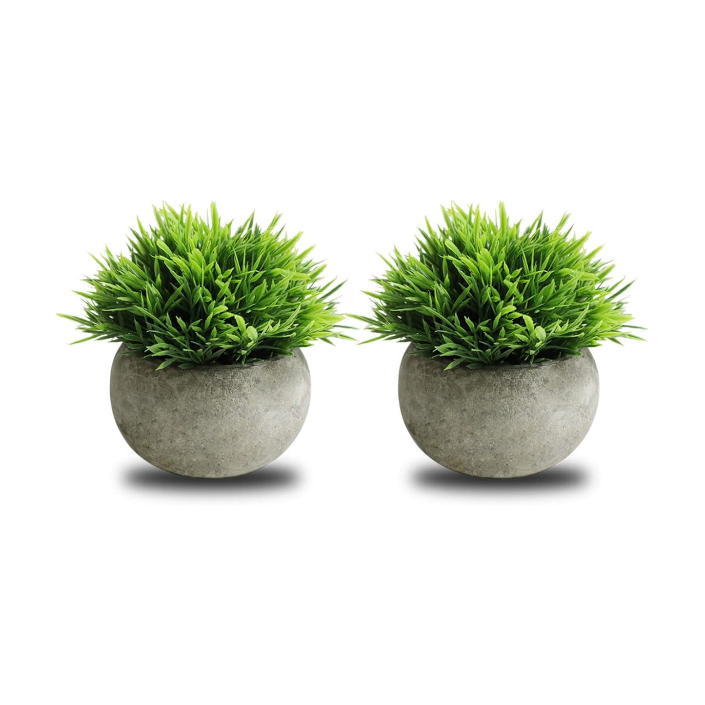 Small Fake Plants / Green / Set of 2