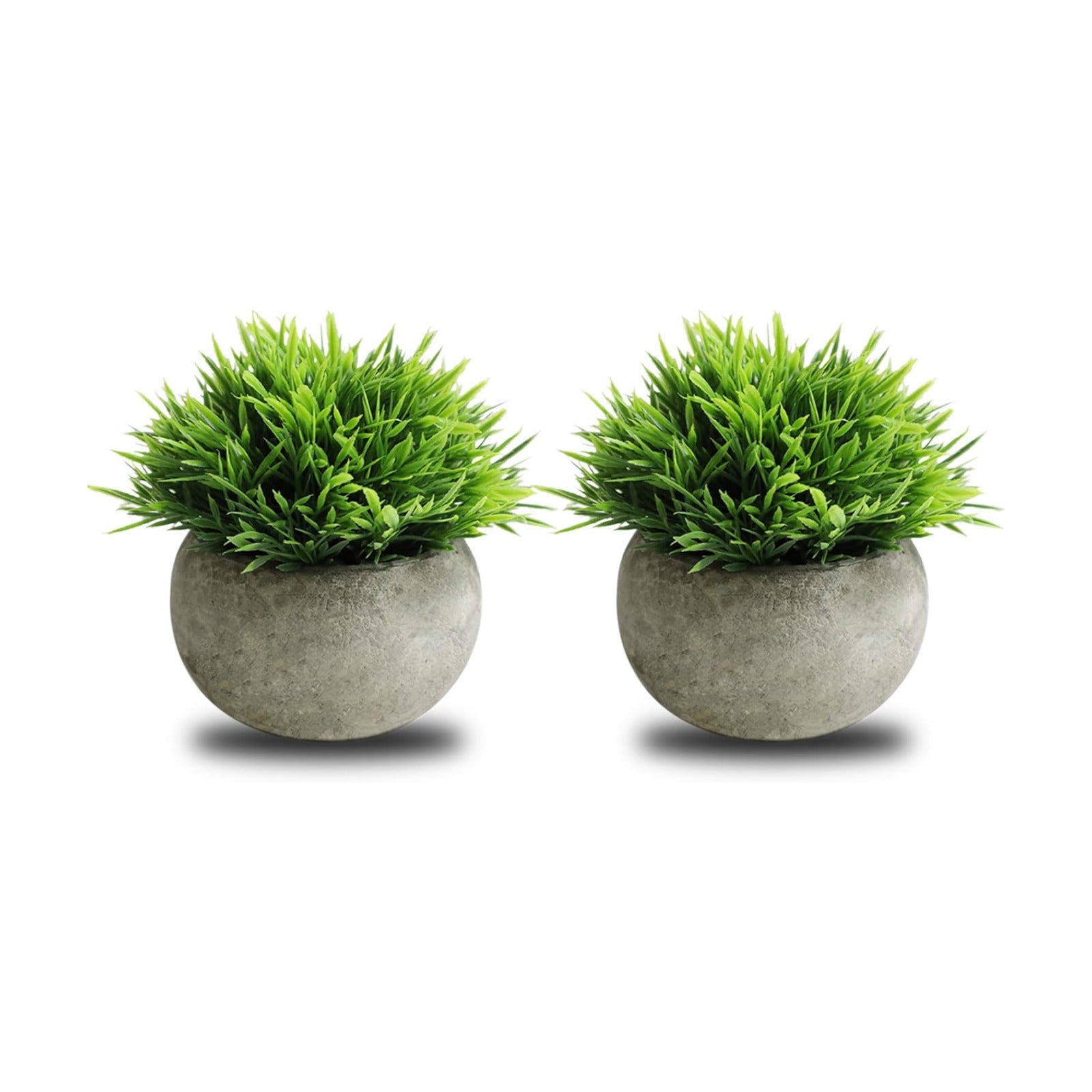 Small Fake Plants / Green / Set of 2
