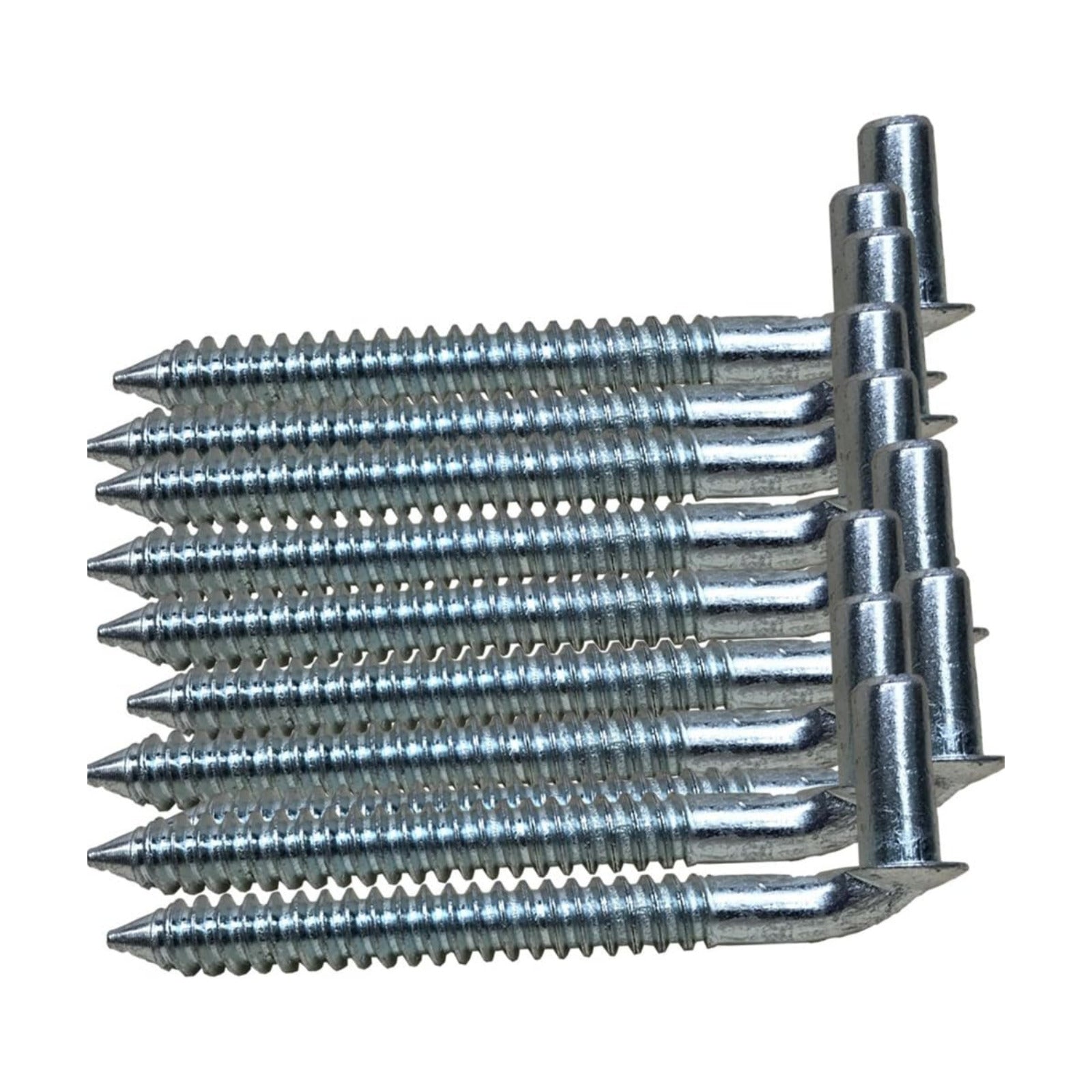 Chain Link 5/8 Lag Screw Gate Hinge Post Side Wood Bolt Hinge Zinc Plated Lot 10