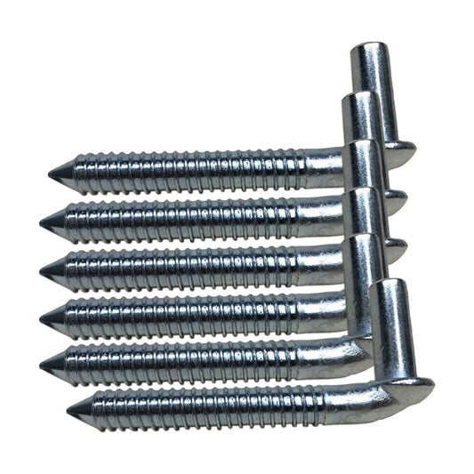 Chain Link 3/4 Lag Screw Gate Hinge Side Wood Post Bolt Hinge Zinc Plated Lot 6