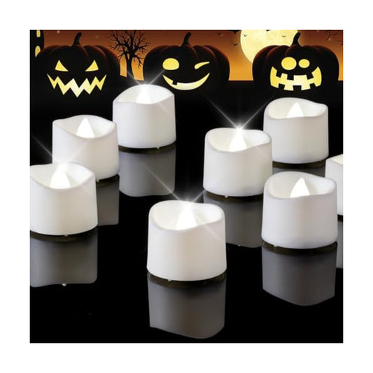 Homemory 12-Pack Flameless Tea Lights Candles Battery Operated, 200+ Hours