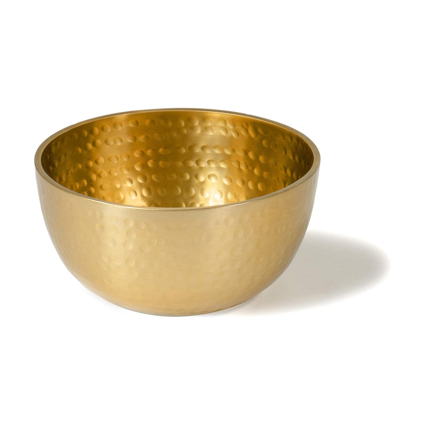 5" Round Hammered Aluminum Decorative Bowl / 5 Inches / Gold