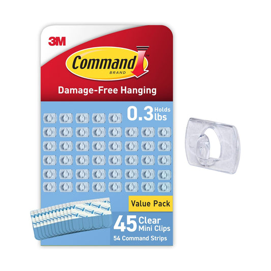 Indoor Mini Light Clips Value Pack / 45 Clips / Clear