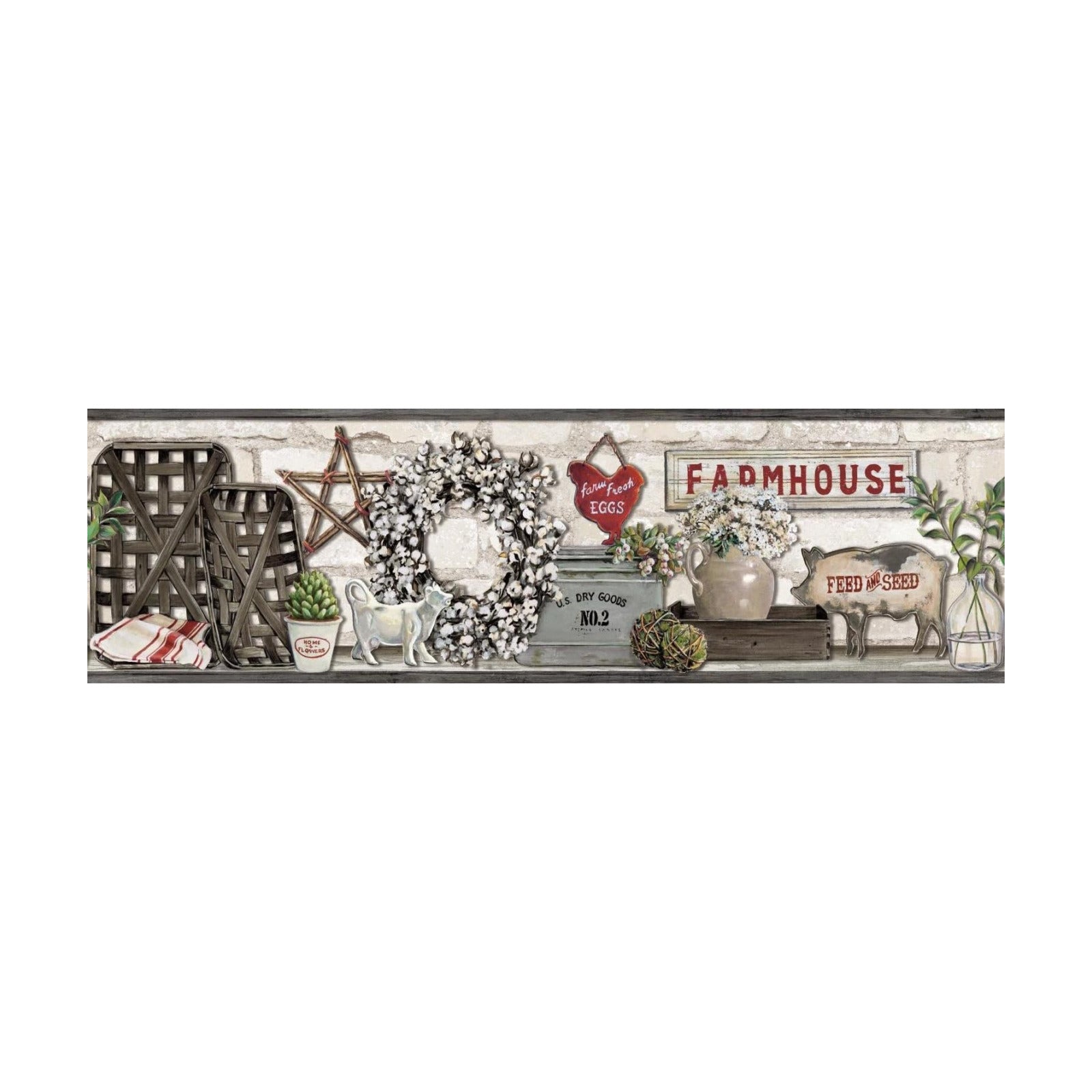 Farmhouse Shelf Border / Sample / Black