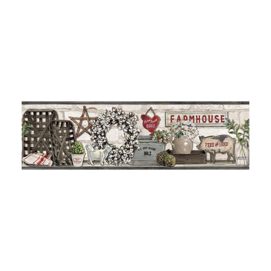Farmhouse Shelf Border / Sample / Black