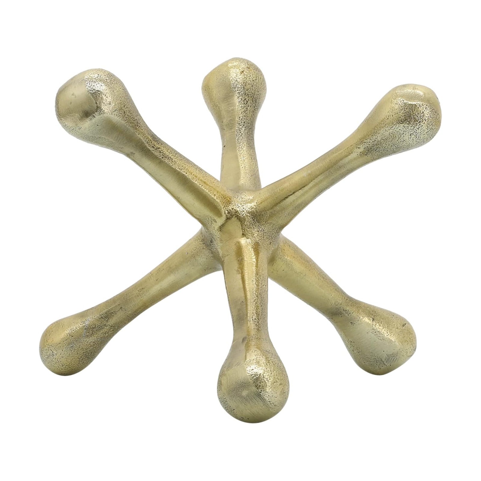 Modern Decorative Sculpture Figurine / 8"H / Gold